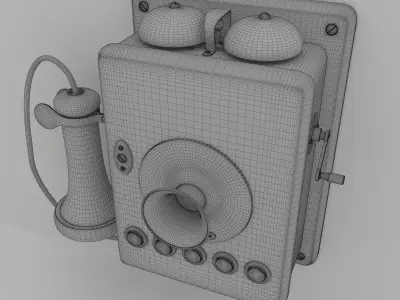 Telephone vintage - vintage 3D model
