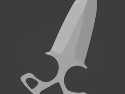 Shadow daggers from CSGO Low-poly 3D model