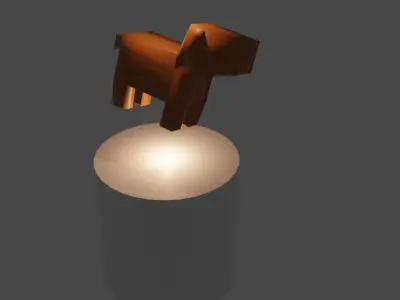 kakibara Low-poly 3D model
