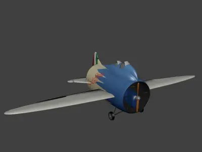 Caproni Stipa Low-poly 3D model