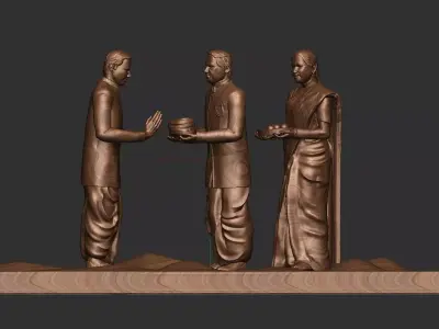 old culture of India 3D print model