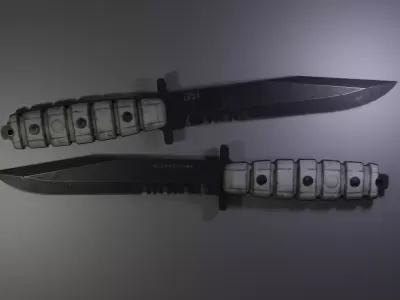TPUS01  US Combat knife Low-poly 3D model