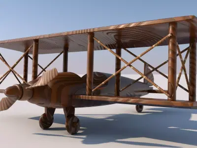 Wood Plane  Free 3D model