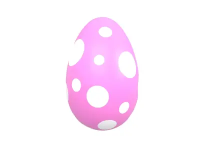 Dinosaur Egg v1 003 Low-poly 3D model