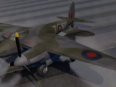DeHavilland Mosquito Mk-6 3D model