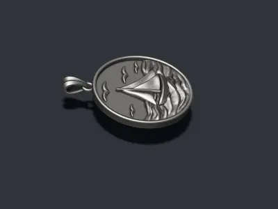 Ship sea pendant 3D print model