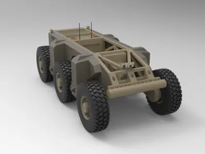 Crusher military vehicle 3D model