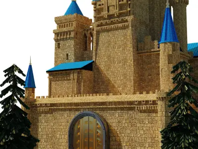 Castle 3D model 3D model purchase