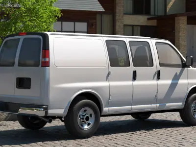  Commercial Cargo Van White 