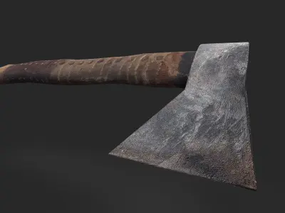Low-poly Axe Low-poly 3D model