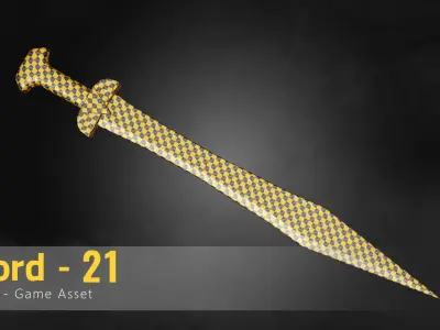 Sword-21 Low-poly 3D model