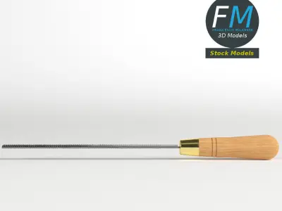 Half round rasp 3D model
