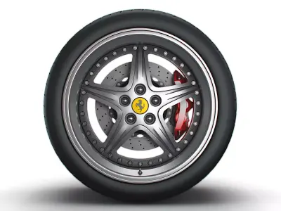 Ferrari 550 Maranello wheel 3D model