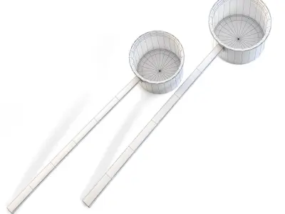 Old Metal Scoops 3D model