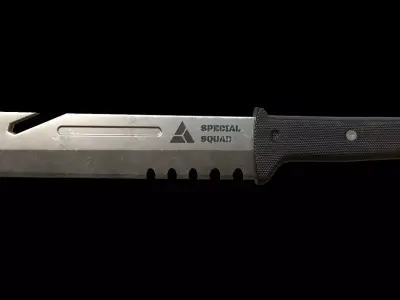 Combat Knife A - Low Poly for Games Low-poly 3D model