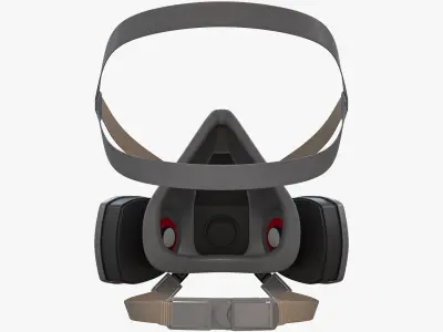 Safety Respiratory Mask 3D model
