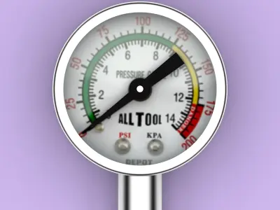 Pressure Gauge 4K 3D model