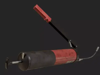 Grease Gun Low-poly 3D model purchase