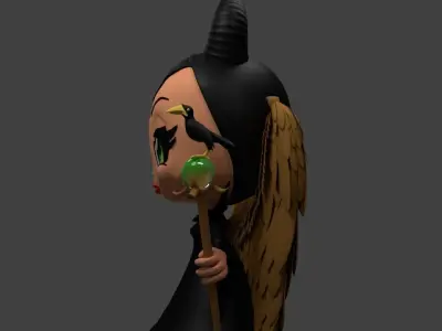 Maleficent Cartoon 3D 3D model