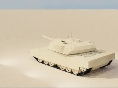 M1 Abrams 105 Free 3D model