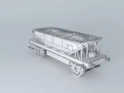 Rail Bulk Hopper Free 3D model