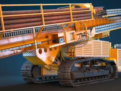 Mobile Drill 3D model