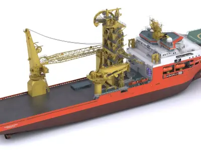 Normand Maximus Subsea Construction Vessel 3D model