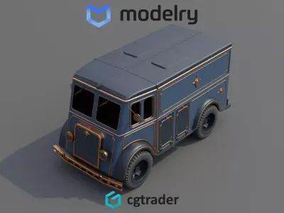 Delivery Van 3D model purchase