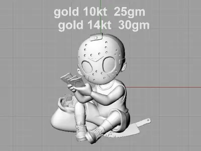 Killer Cartoon Boy 3D print model