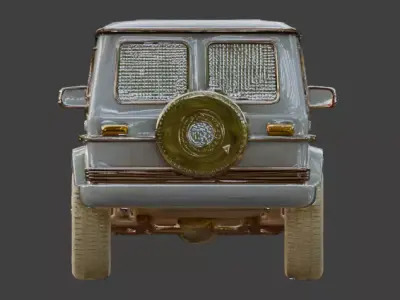 Luxury Jeweled Mercedes-Benz G-Wagon Low-poly 3D model