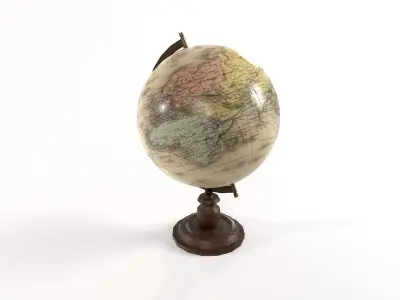 1930 Globe Low-poly 3D model