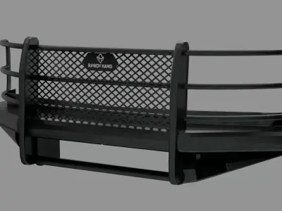 Ranch Hand Front Bumper Chevy K2500 Low-poly 3D model