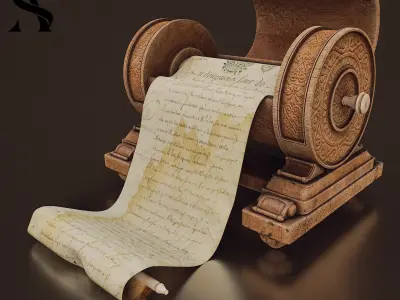 medieval reader gadget 3D model