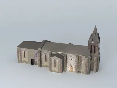 Church in Verteillac Free 3D model
