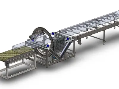 Horizontal Film Wrapping Machine 3D model