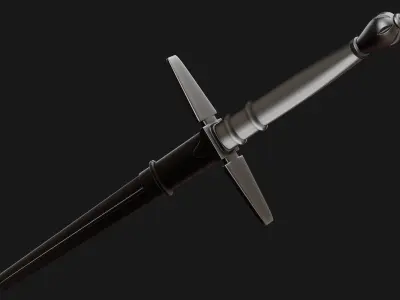 Braveheart Sword OBJ STL Free 3D model