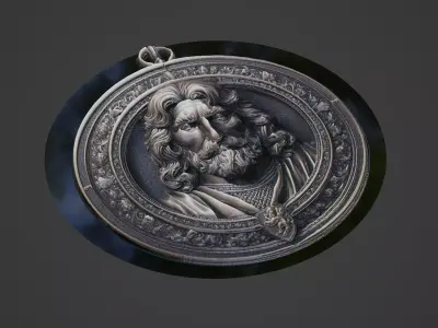 Richard the Lionheart Medallion 3D print model get