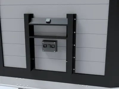Freight Trailer for a DAF XF Truck Low-poly 3D model