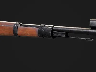 Mauser Karabiner 98k Low-poly 3D model