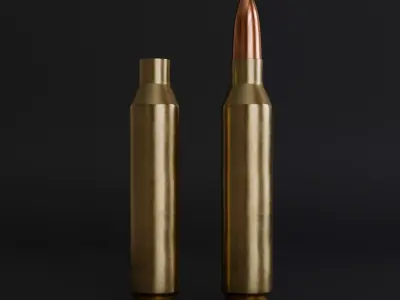 5 56x45 NATO Ammunition 3D model