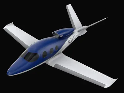 Cirrus Vision SF50 Private Jet 3D model