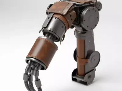 Steampunk Robotic Arm Prosthetic 3D model