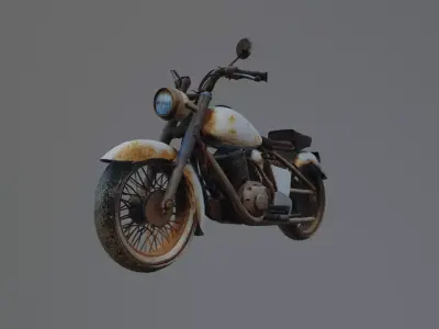 motorcycle wreck 3D model