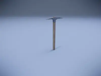 Pickaxe Low-poly 3D model order