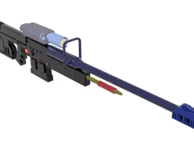 Free Rifle Free low-poly 3D model