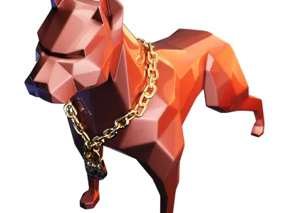 Pitbull sculpte 3D model