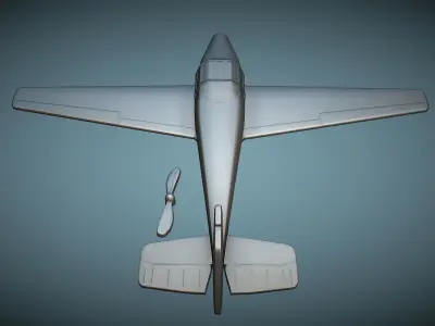 Bucker Bu-181 Bestmann - 3D Printable Model 3D print model