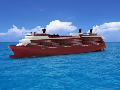 cruise ship 3D model