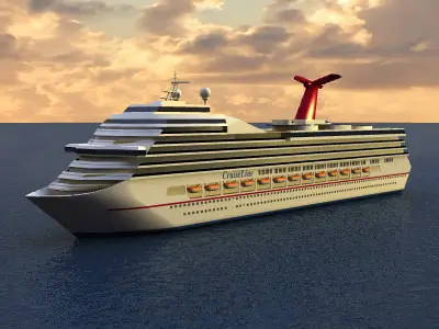 Cruise Ship 3D model