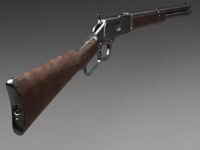 Winchester carbine rifle 1873 3D model